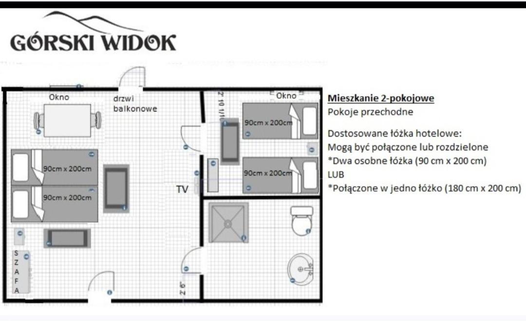 Gorski Widok Karpacz Apartamenty I Pokoje- Salon Kominkowy Extérieur photo